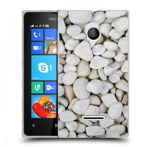 Дизайнерский пластиковый чехол для Microsoft Lumia 435 Текстура камня