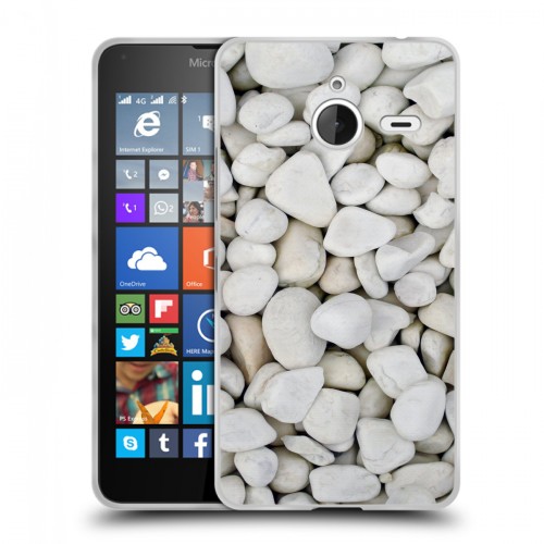 Дизайнерский пластиковый чехол для Microsoft Lumia 640 XL Текстура камня