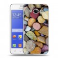 Дизайнерский пластиковый чехол для Samsung Galaxy J7 Текстура камня