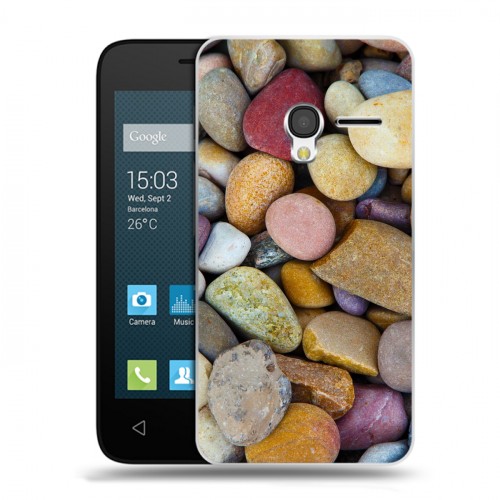 Дизайнерский пластиковый чехол для Alcatel One Touch Pixi 3 (4.5) Текстура камня