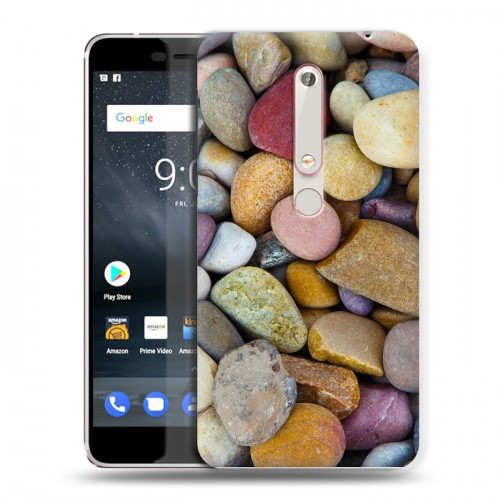 Дизайнерский пластиковый чехол для Nokia 6 (2018) Текстура камня