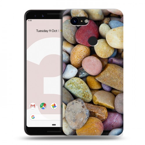 Дизайнерский пластиковый чехол для Google Pixel 3 Текстура камня