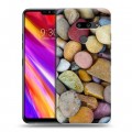 Дизайнерский пластиковый чехол для LG G8 ThinQ Текстура камня