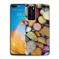 Дизайнерский пластиковый чехол для Huawei P40 Текстура камня