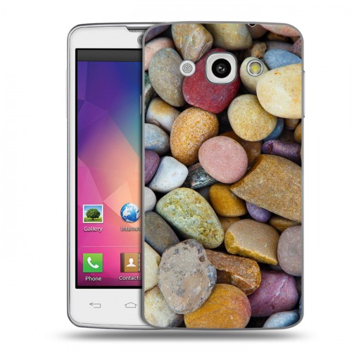 Дизайнерский пластиковый чехол для LG L60 Текстура камня