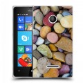 Дизайнерский пластиковый чехол для Microsoft Lumia 435 Текстура камня