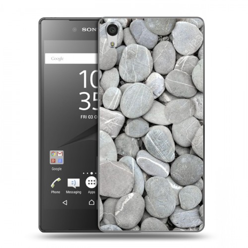 Дизайнерский пластиковый чехол для Sony Xperia Z5 Premium Текстура камня