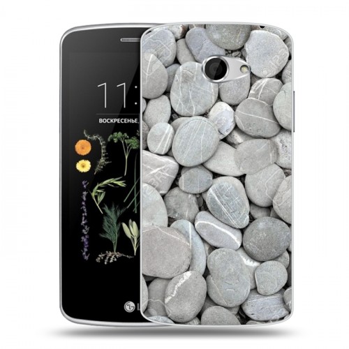 Дизайнерский силиконовый чехол для LG K5 Текстура камня