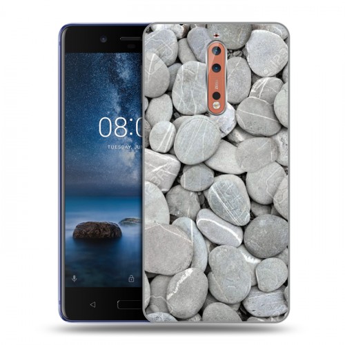 Дизайнерский пластиковый чехол для Nokia 8 Текстура камня