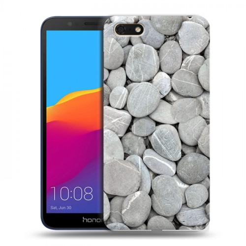 Дизайнерский пластиковый чехол для Huawei Honor 7A Текстура камня