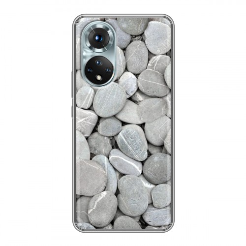 Дизайнерский силиконовый с усиленными углами чехол для Huawei Honor 50 Текстура камня