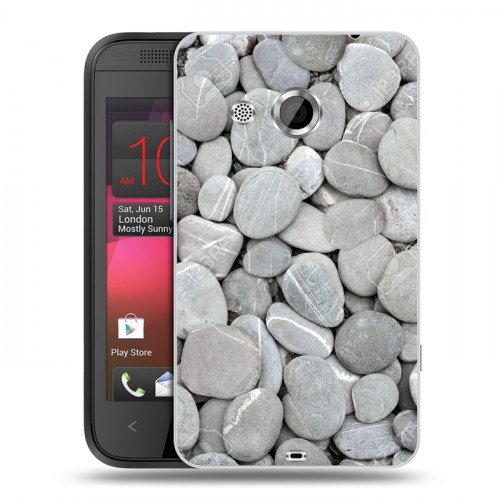 Дизайнерский пластиковый чехол для HTC Desire 200 Текстура камня
