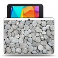 Дизайнерский силиконовый чехол для Samsung Galaxy Tab 4 10.1 Текстура камня