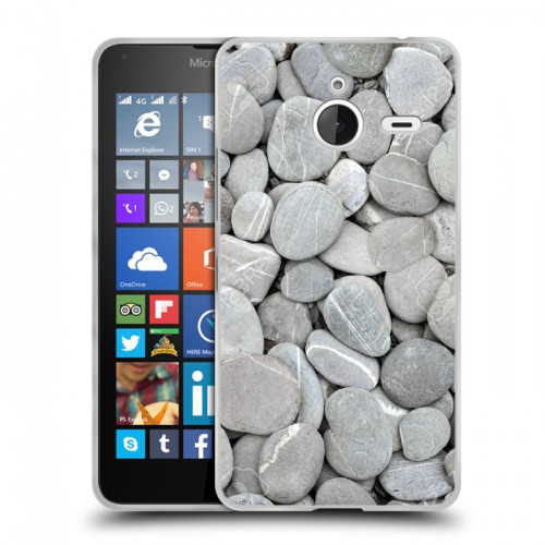 Дизайнерский пластиковый чехол для Microsoft Lumia 640 XL Текстура камня