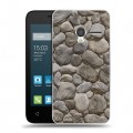 Дизайнерский пластиковый чехол для Alcatel One Touch Pixi 3 (4.5) Текстура камня