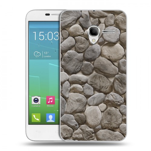Дизайнерский силиконовый чехол для Alcatel One Touch POP 3 5 Текстура камня