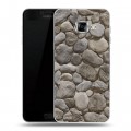 Дизайнерский пластиковый чехол для Samsung Galaxy C7 Текстура камня