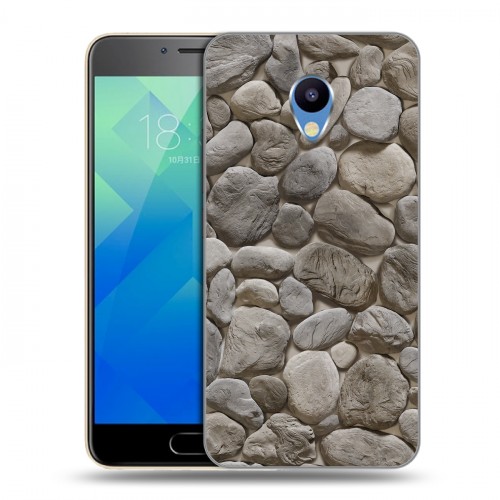 Дизайнерский силиконовый чехол для Meizu M5 Текстура камня