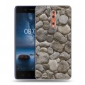 Дизайнерский пластиковый чехол для Nokia 8 Текстура камня