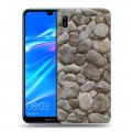 Дизайнерский пластиковый чехол для Huawei Y6 (2019) Текстура камня