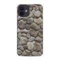 Дизайнерский силиконовый чехол для Iphone 12 Текстура камня