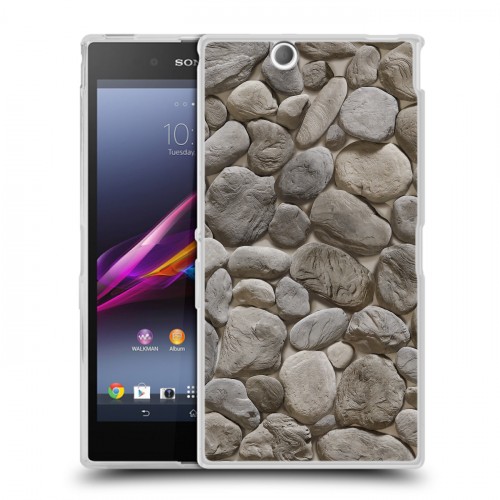 Дизайнерский пластиковый чехол для Sony Xperia Z Ultra  Текстура камня