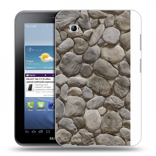 Дизайнерский силиконовый чехол для Samsung Galaxy Tab 2 7.0 Текстура камня