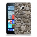 Дизайнерский пластиковый чехол для Microsoft Lumia 640 Текстура камня