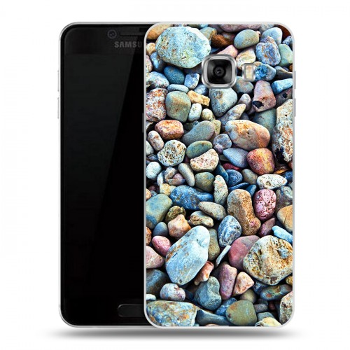 Дизайнерский пластиковый чехол для Samsung Galaxy C5 Текстура камня