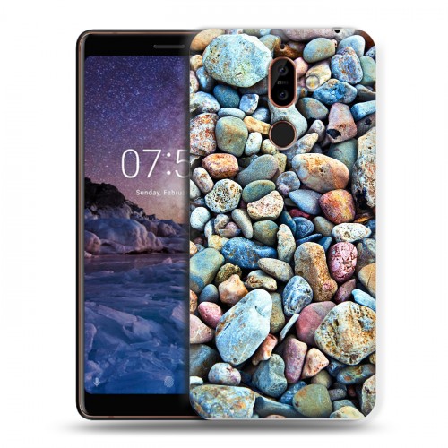 Дизайнерский пластиковый чехол для Nokia 7 Plus Текстура камня