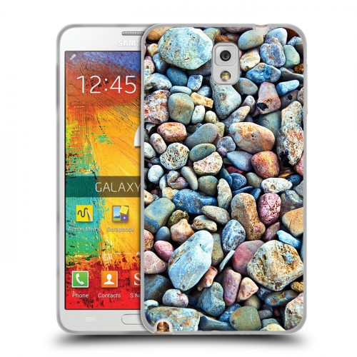 Дизайнерский пластиковый чехол для Samsung Galaxy Note 3 Текстура камня