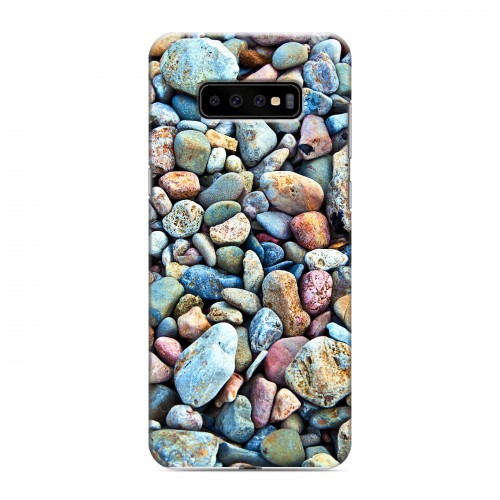 Дизайнерский пластиковый чехол для Samsung Galaxy S10 Plus Текстура камня