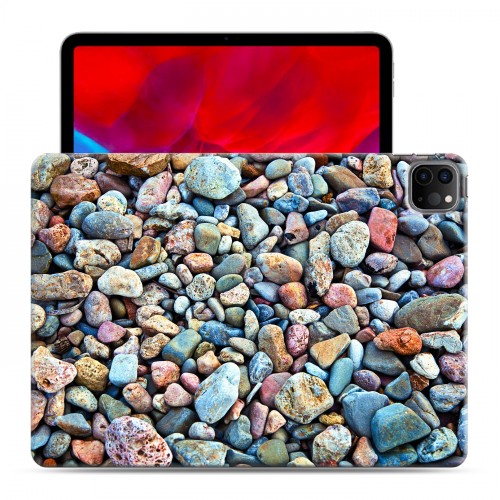 Дизайнерский силиконовый с усиленными углами чехол для Ipad Pro 11 (2020) Текстура камня