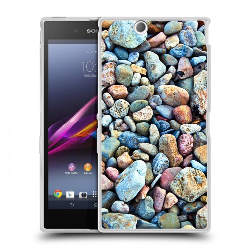 Дизайнерский пластиковый чехол для Sony Xperia Z Ultra  Текстура камня