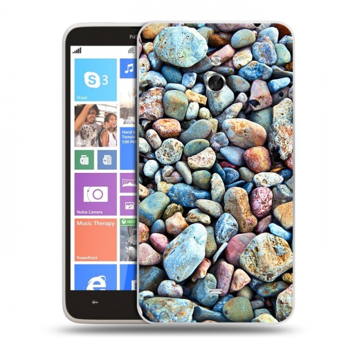 Дизайнерский пластиковый чехол для Nokia Lumia 1320 Текстура камня