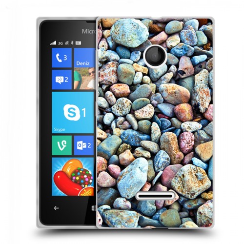 Дизайнерский пластиковый чехол для Microsoft Lumia 435 Текстура камня