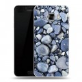 Дизайнерский пластиковый чехол для Samsung Galaxy C7 Текстура камня