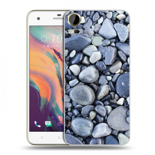 Дизайнерский силиконовый чехол для HTC Desire 10 Pro Текстура камня