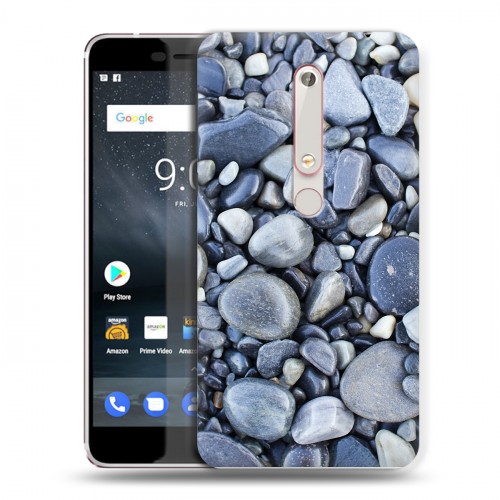 Дизайнерский пластиковый чехол для Nokia 6 (2018) Текстура камня