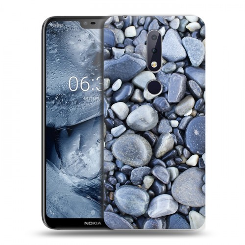 Дизайнерский силиконовый чехол для Nokia 6.1 Plus Текстура камня