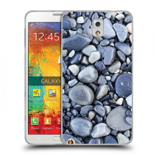 Дизайнерский пластиковый чехол для Samsung Galaxy Note 3 Текстура камня