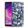 Дизайнерский силиконовый с усиленными углами чехол для Samsung Galaxy A7 (2018) Текстура камня