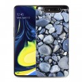 Дизайнерский пластиковый чехол для Samsung Galaxy A80 Текстура камня