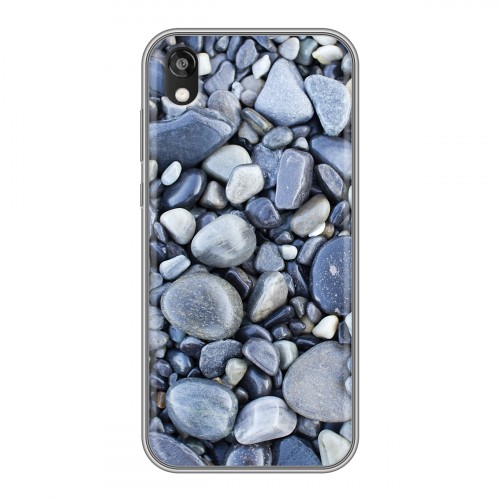 Дизайнерский силиконовый с усиленными углами чехол для Huawei Honor 8s Текстура камня