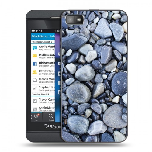 Дизайнерский пластиковый чехол для BlackBerry Z10 Текстура камня