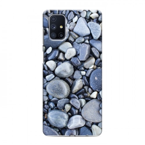 Дизайнерский силиконовый с усиленными углами чехол для Samsung Galaxy M51 Текстура камня