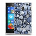 Дизайнерский пластиковый чехол для Microsoft Lumia 435 Текстура камня