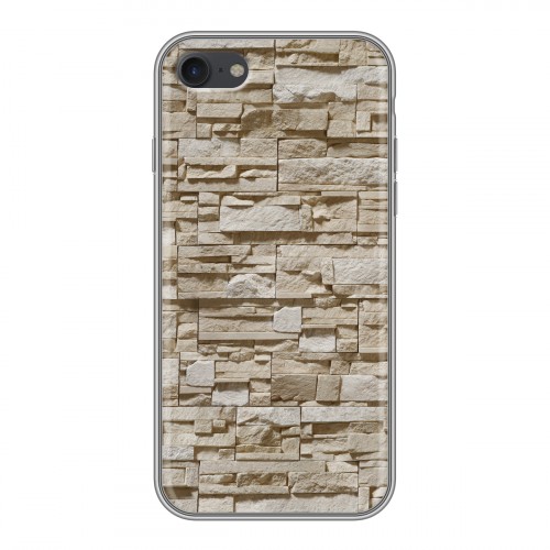 Дизайнерский силиконовый чехол для Iphone 7 Текстура камня