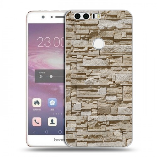 Дизайнерский пластиковый чехол для Huawei Honor 8 Текстура камня