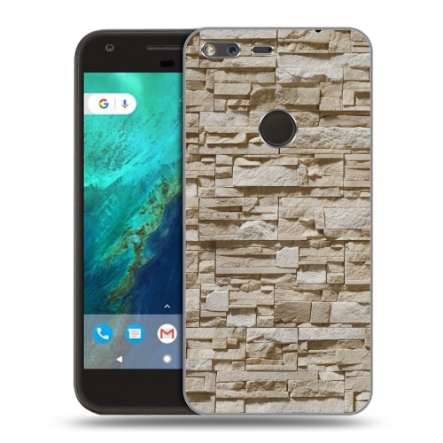 Дизайнерский пластиковый чехол для Google Pixel Текстура камня